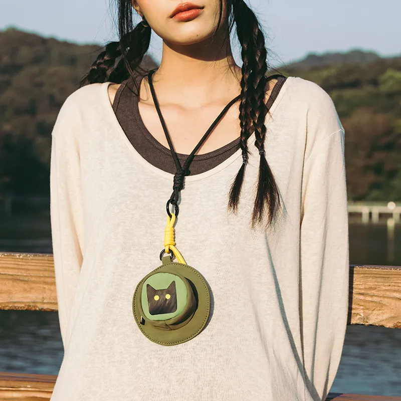 NOXXON Nylon Earphone Case Unisex Green/Brown-1