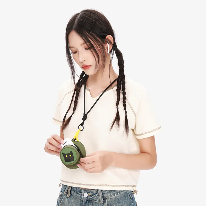 NOXXON Nylon Earphone Case Unisex Green/Brown-3
