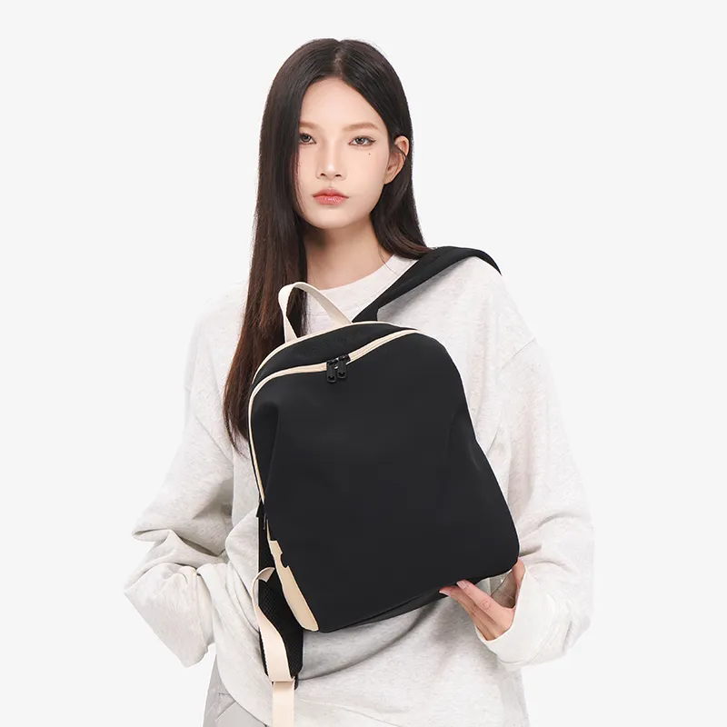 NOXXON Polyester Backpack Regular Unisex Obsidian Black/Khaki-1