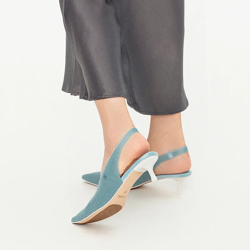 JC DAMO Flared Heel High Heels Women's-10