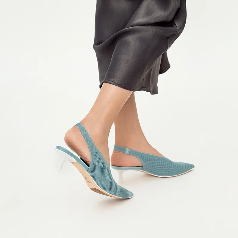 JC DAMO Flared Heel High Heels Women's-11