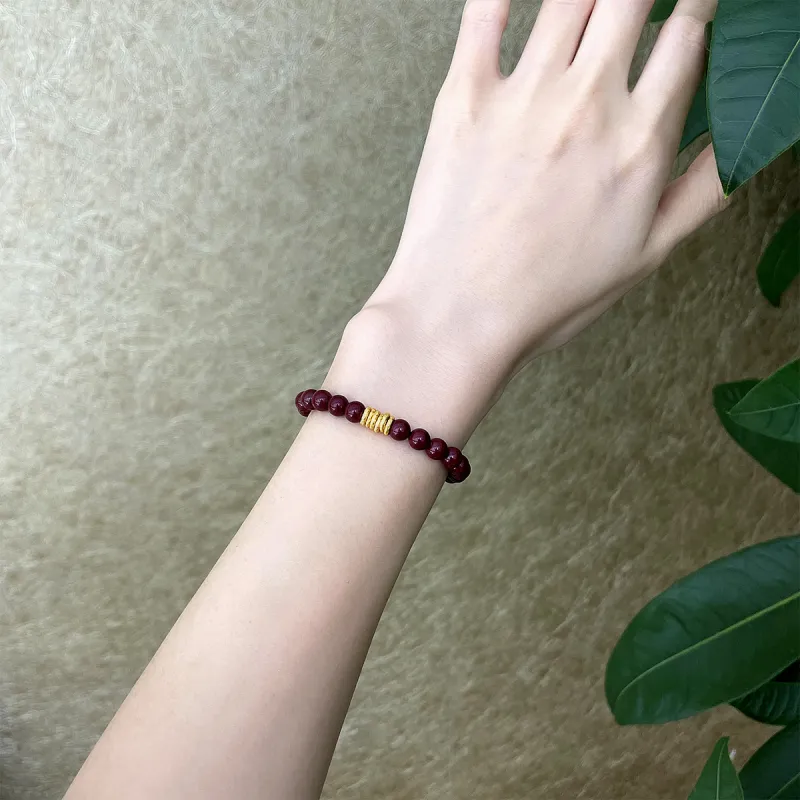 DEMONE Natural Cinnabar Bracelets Unisex-4