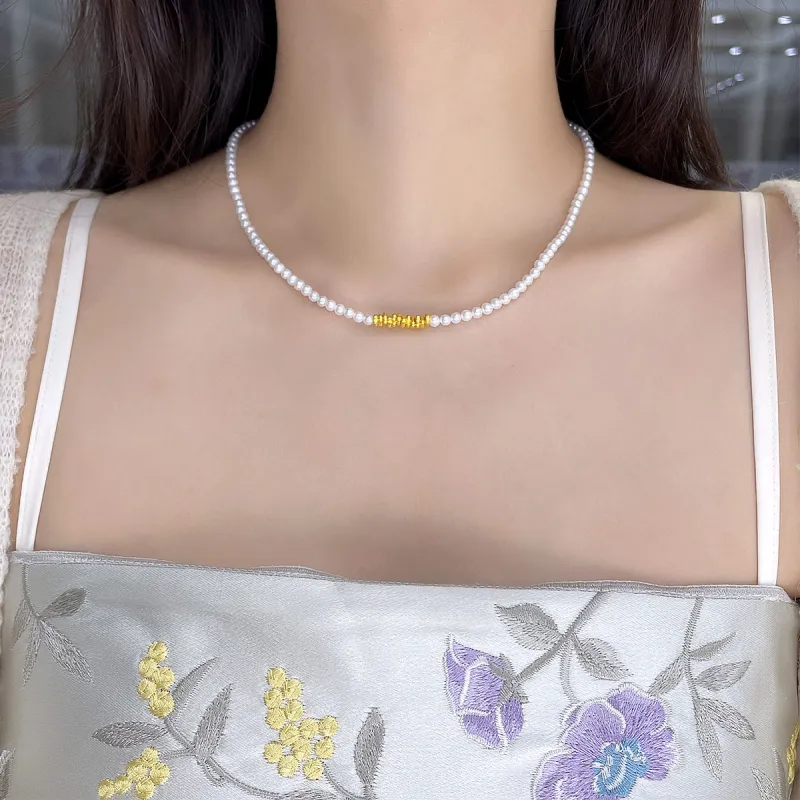 DEMONE Pearl Necklaces Women's-5