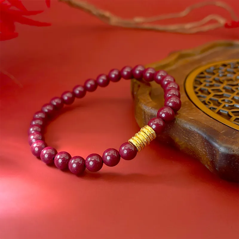 DEMONE Natural Cinnabar Bracelets Unisex-3