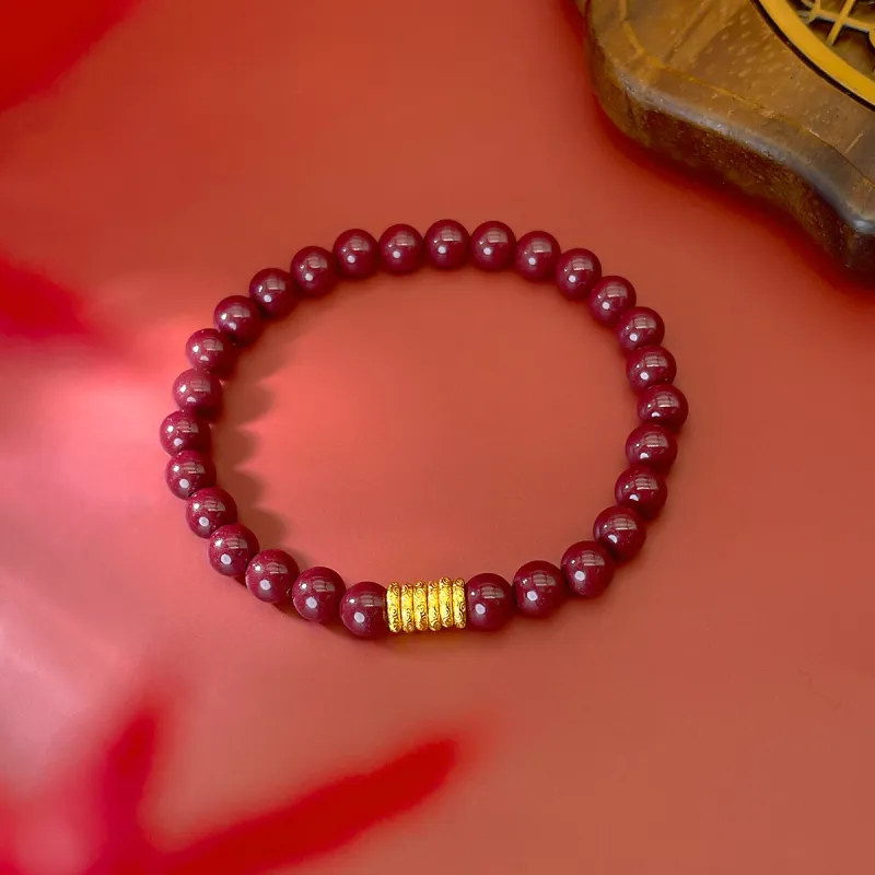 DEMONE Natural Cinnabar Bracelets Unisex-1