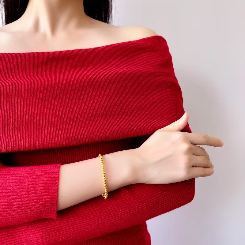 DEMONE Gold Bracelet Women's-5