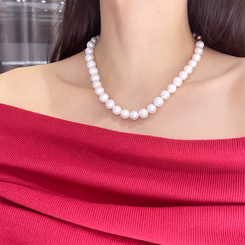 DEMONE Pearl Necklaces Women's-5