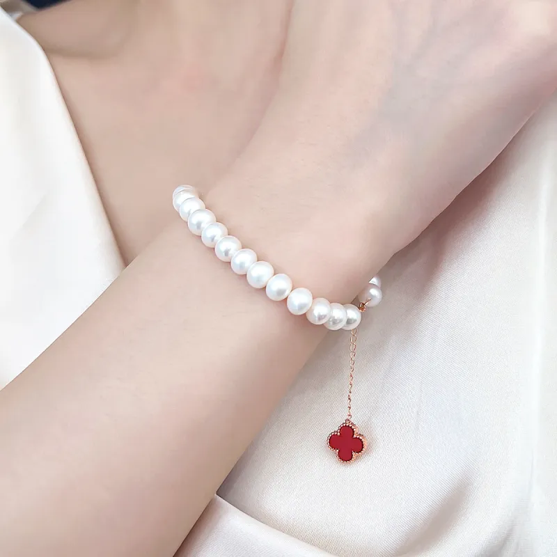 DEMONE Freshwater Pearl Bracelets Women's-4