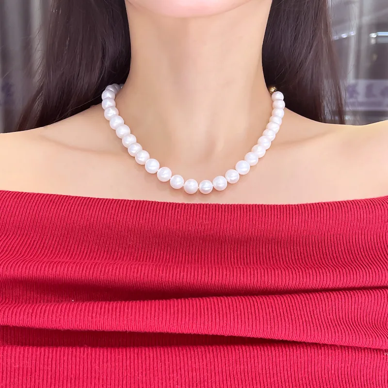 DEMONE Pearl Necklaces Women's-6