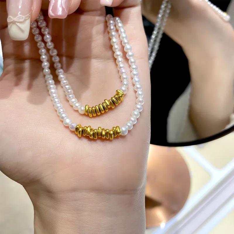 DEMONE Pearl Necklaces Women's-4