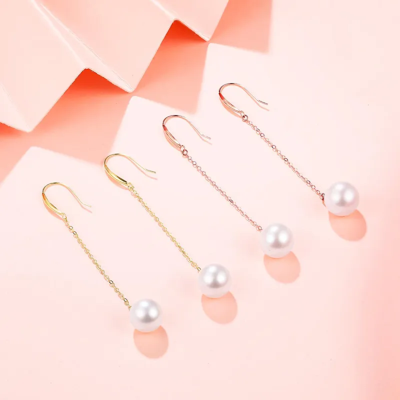 DEMONE 18K Gold Drop Earrings Women's-2