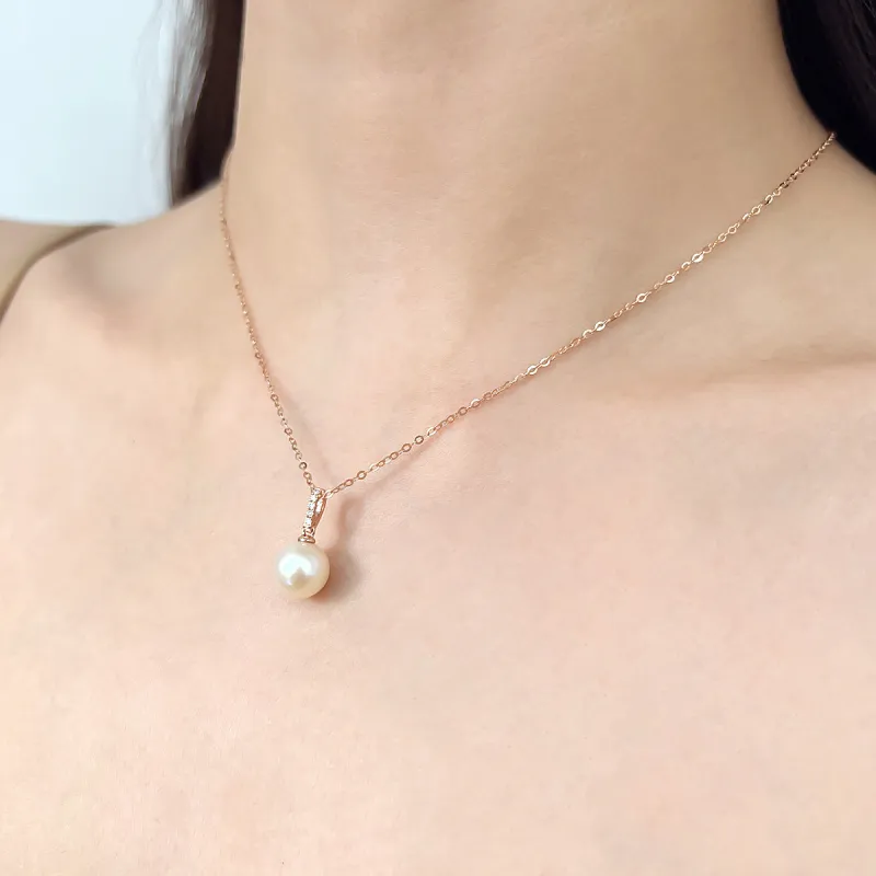 DEMONE Freshwater Pearl Necklaces Women's-5