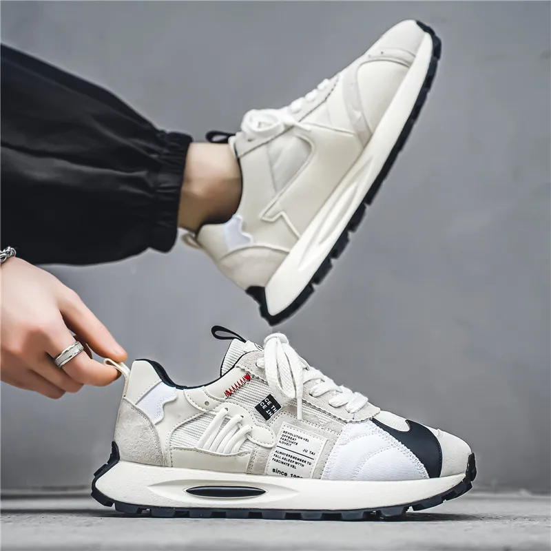 Peter Pan Breathable Low-Top Chunky Sneakers Men's-1