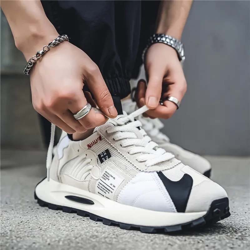 Peter Pan Breathable Low-Top Chunky Sneakers Men's-2