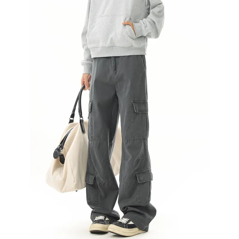 ZYKY Cargo Pants Unisex Gray-2