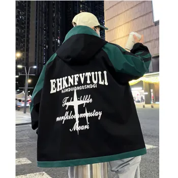 ZYKY Jackets Coats Unisex Black Green