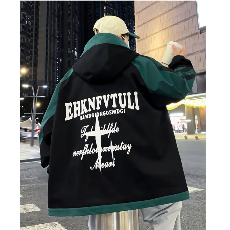 ZYKY Jackets Coats Unisex Black Green-0