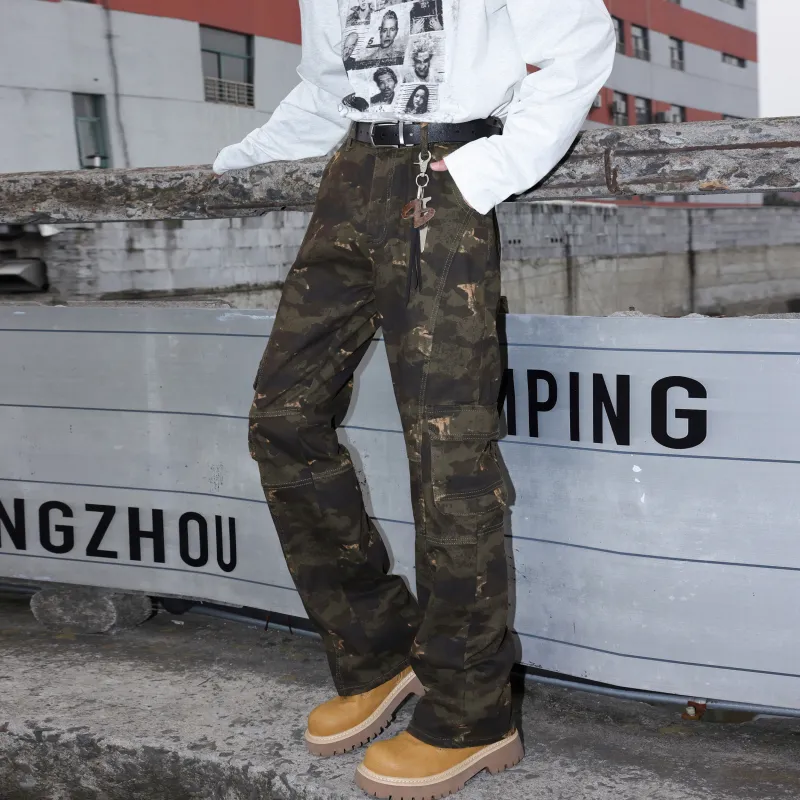 ZYKY Casual Pants Unisex Camouflage-3