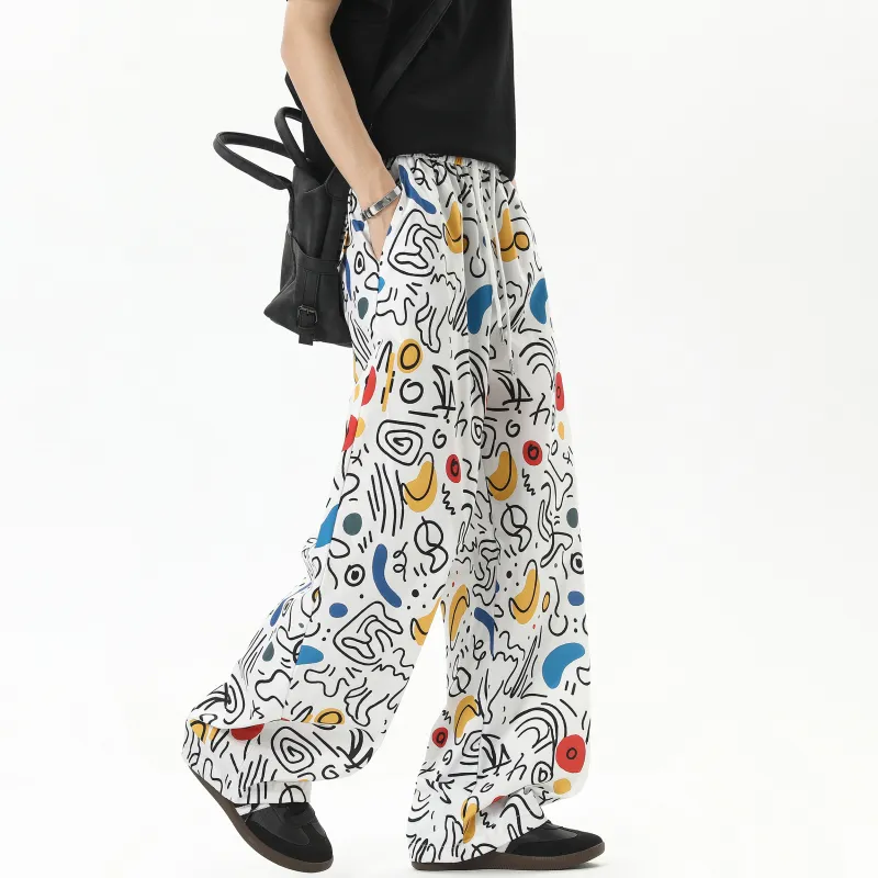 ZYKY Casual Pants Unisex White-2