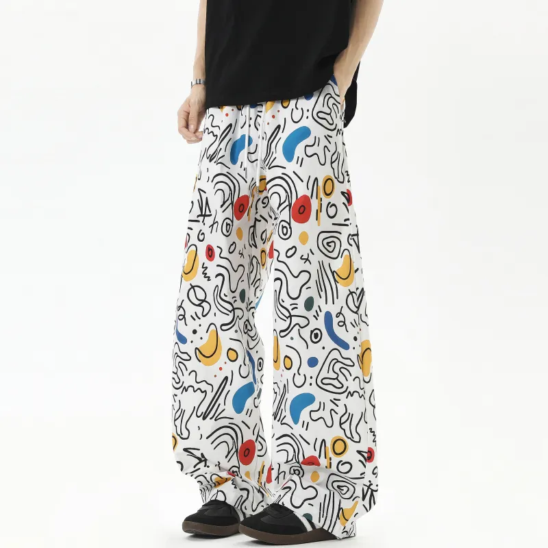 ZYKY Casual Pants Unisex White-1