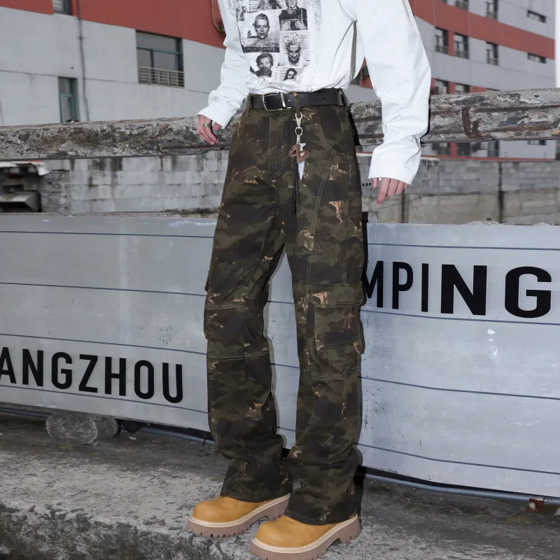 ZYKY Casual Pants Unisex Camouflage-2