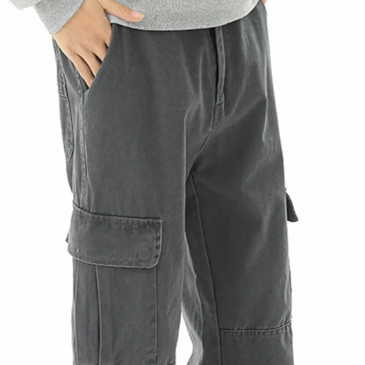 ZYKY Cargo Pants Unisex Gray-5