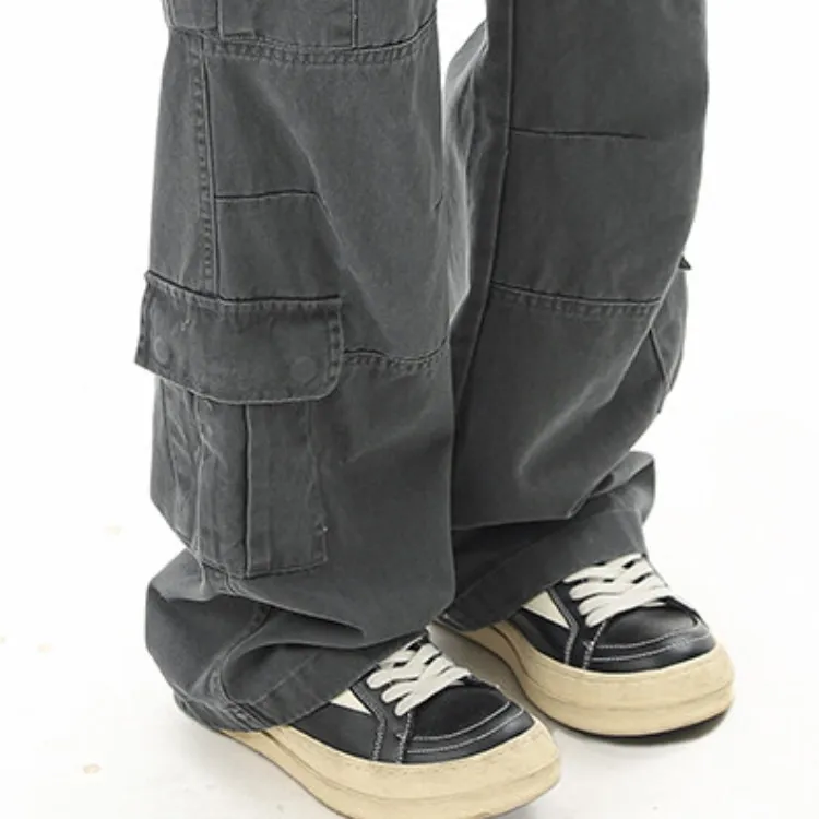 ZYKY Cargo Pants Unisex Gray-4