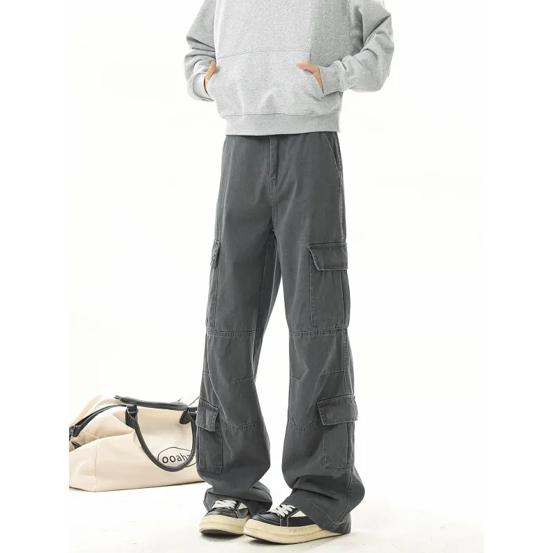 ZYKY Cargo Pants Unisex Gray-3