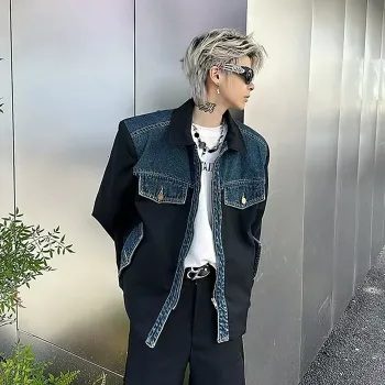 ZYKY Jackets Coats Unisex Blue/Black