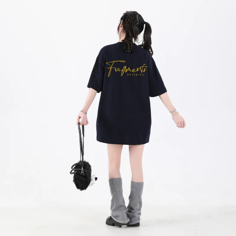 Lafetto T Shirt Unisex Navy Blue-2