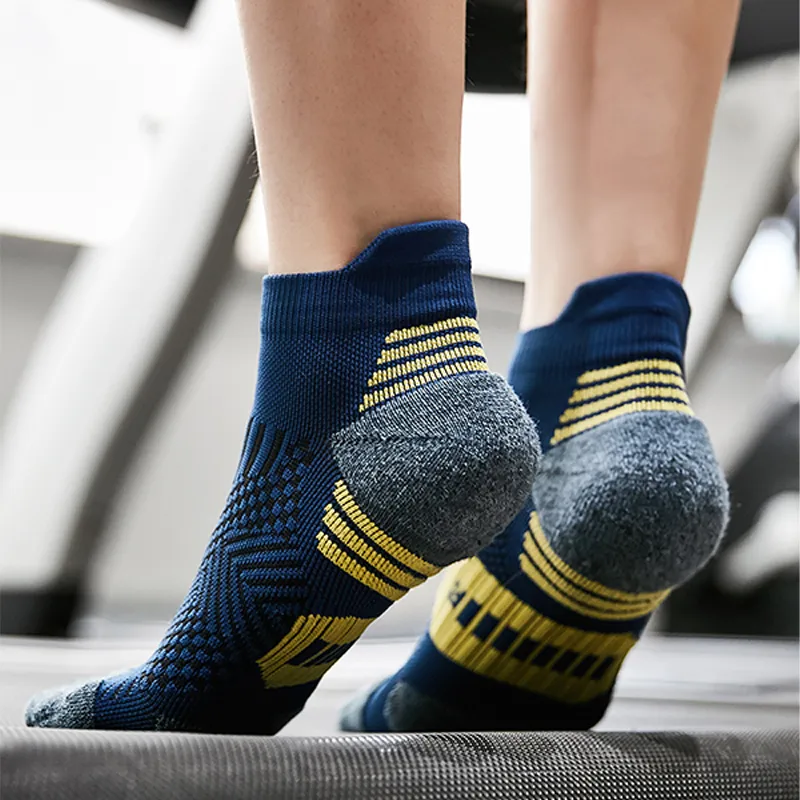 MUSCLESWING Ankle Socks Unisex 4 Pack Navy Blue-3