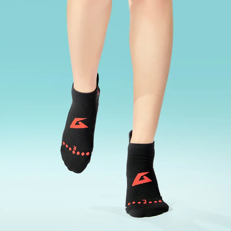 MUSCLESWING Short Socks Women's 3 Pack Energy Black Red-2