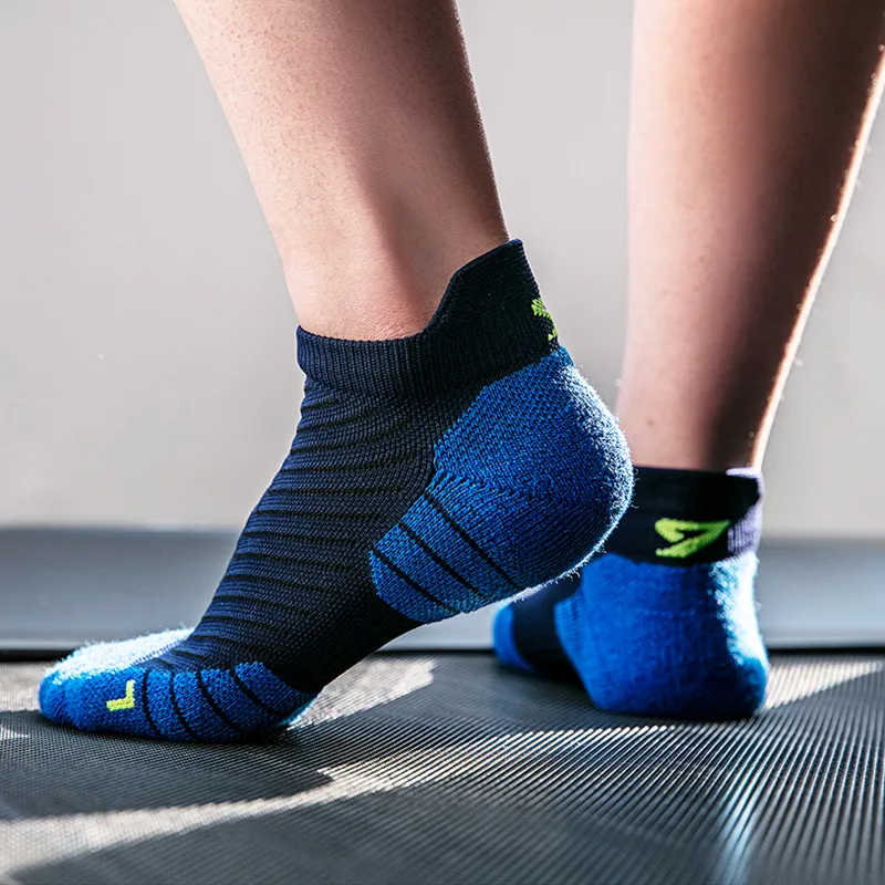 MUSCLESWING Ankle Socks Men's 4 Pack Dark Blue-2