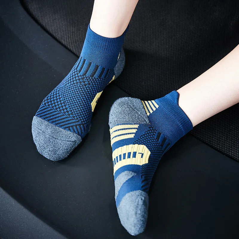 MUSCLESWING Ankle Socks Unisex 4 Pack Navy Blue-1