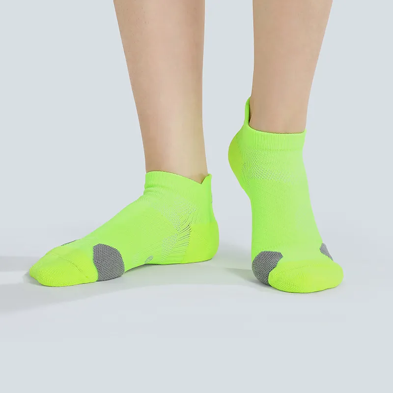 MUSCLESWING Ankle Socks Men's 4 Pack Neon Green-1
