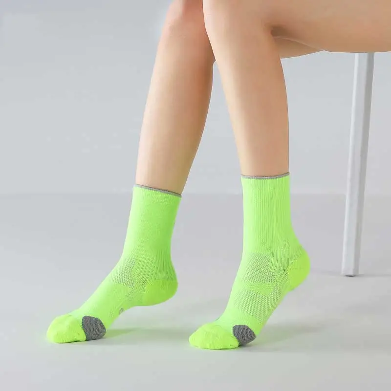 MUSCLESWING Mid Calf Socks Women's 4 Pack-14