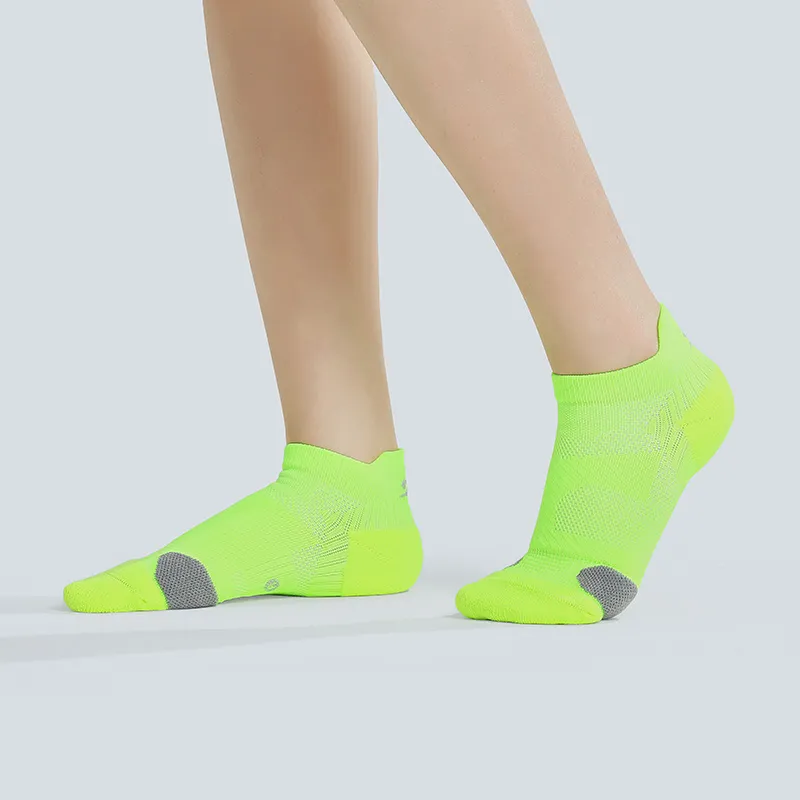 MUSCLESWING Ankle Socks Men's 4 Pack Neon Green-3