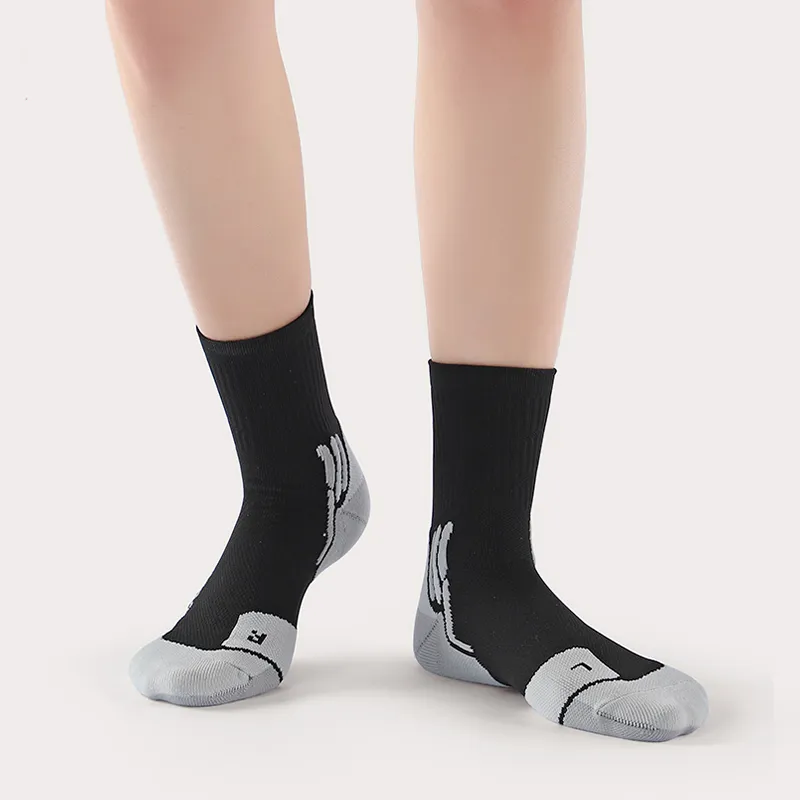 MUSCLESWING Mid Calf Socks Men's 4 Pack-1