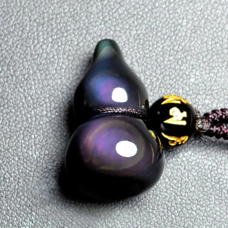 ZHIZUO Natural Obsidian Pendants Unisex-2