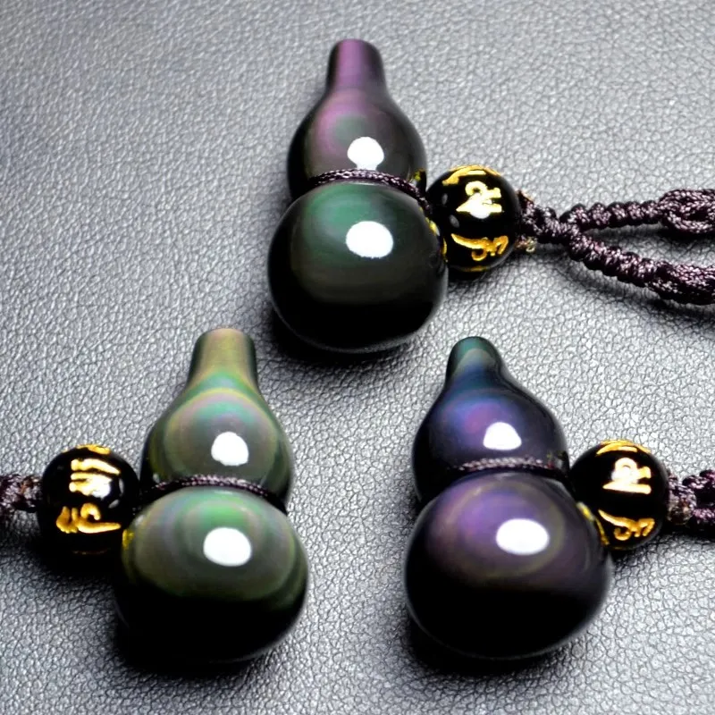 ZHIZUO Natural Obsidian Pendants Unisex-1