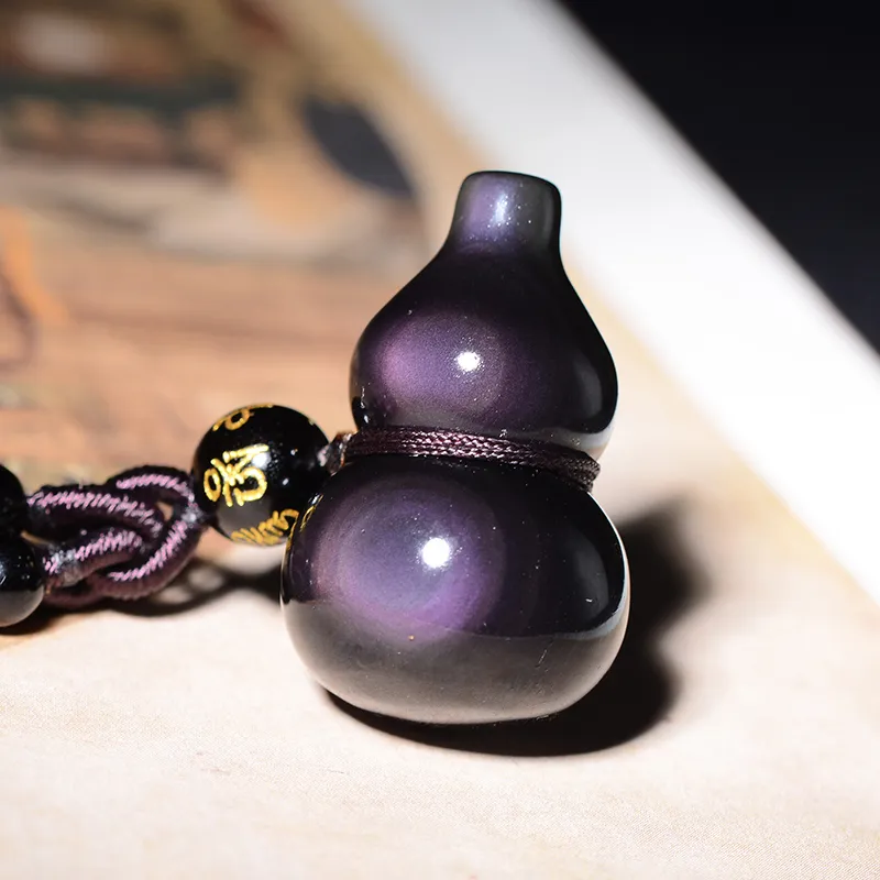 ZHIZUO Obsidian Pendants Unisex-4