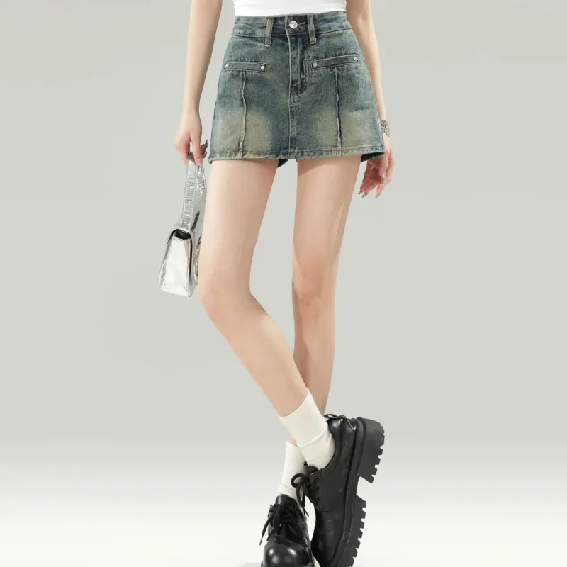 MITX Denim Shorts Women's Vintage Blue-5