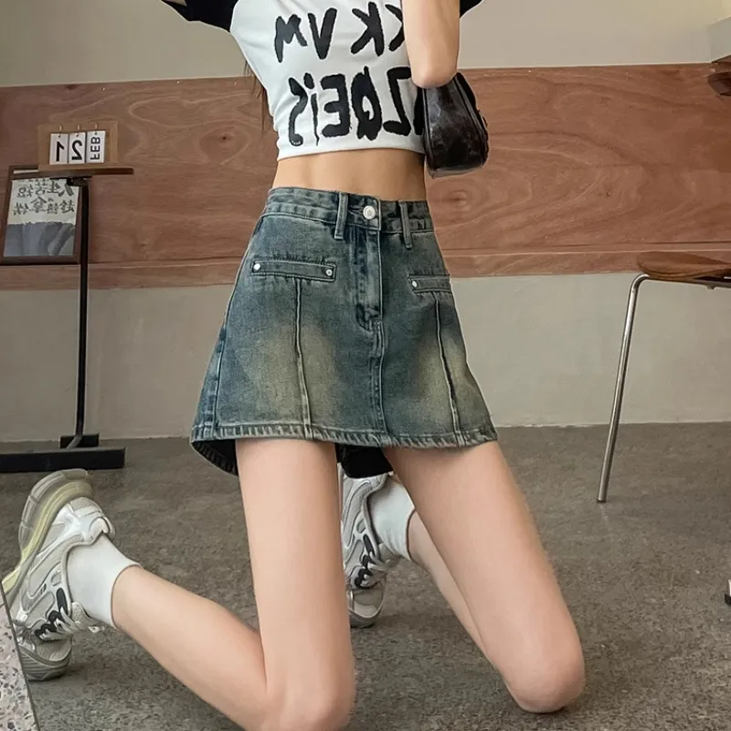 MITX Denim Shorts Women's Vintage Blue-1