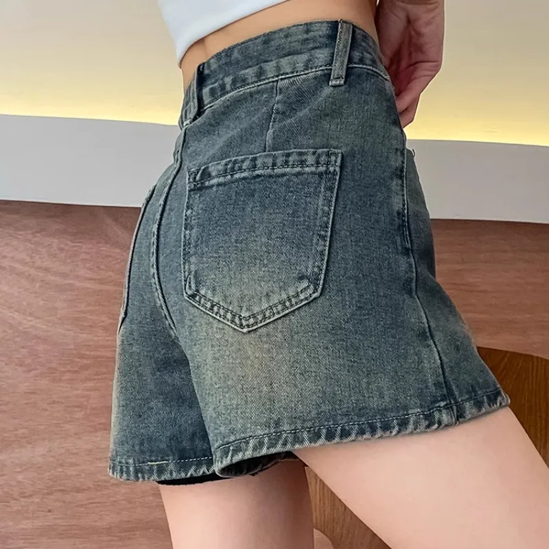 MITX Denim Shorts Women's Vintage Blue-3