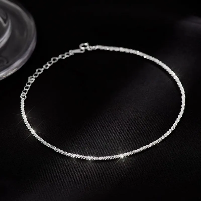 CUTE DAME S999 Fine Silver Anklets Women's-1