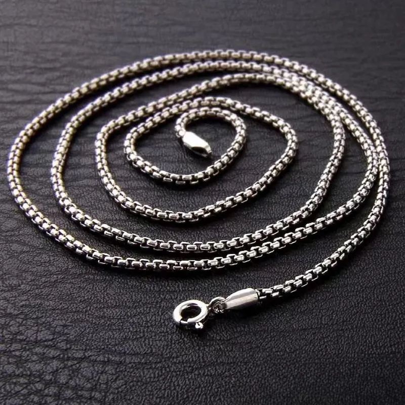 CUTE DAME S925 Silver Necklaces Unisex Silver-1
