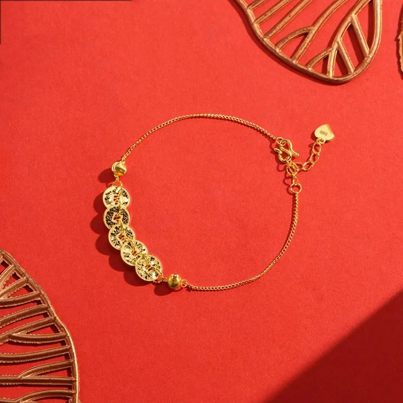 CUTE DAME S999 Pure Silver Bracelets Women's Silver, Gold-3
