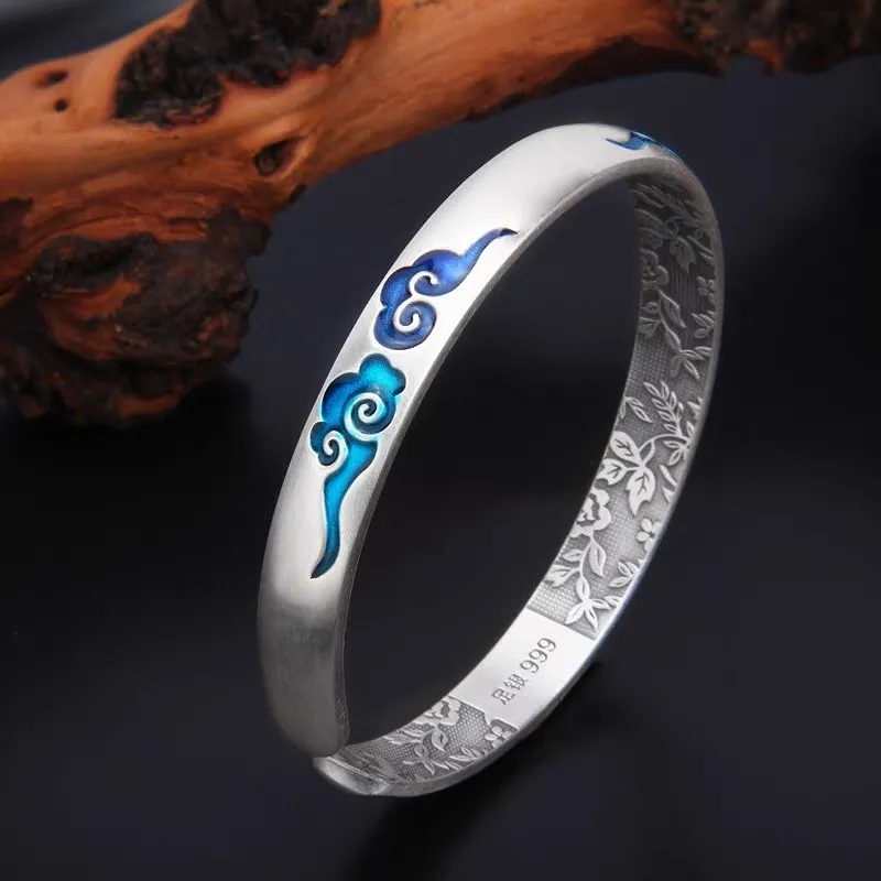 CUTE DAME S999 Sterling Silver Bracelets Women's Silver-2