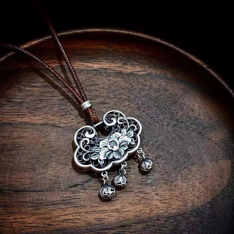 CUTE DAME S999 Sterling Silver Necklaces Unisex Silver-4