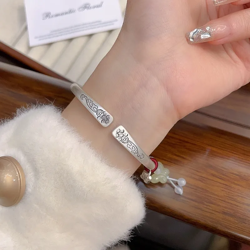 CUTE DAME S999 Sterling Silver Bracelets Women's Silver-5